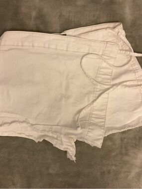 White Women's Drawstring Skort